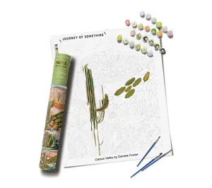 Journey of Something Cactus Valley Paint By Numbers DIY Kit