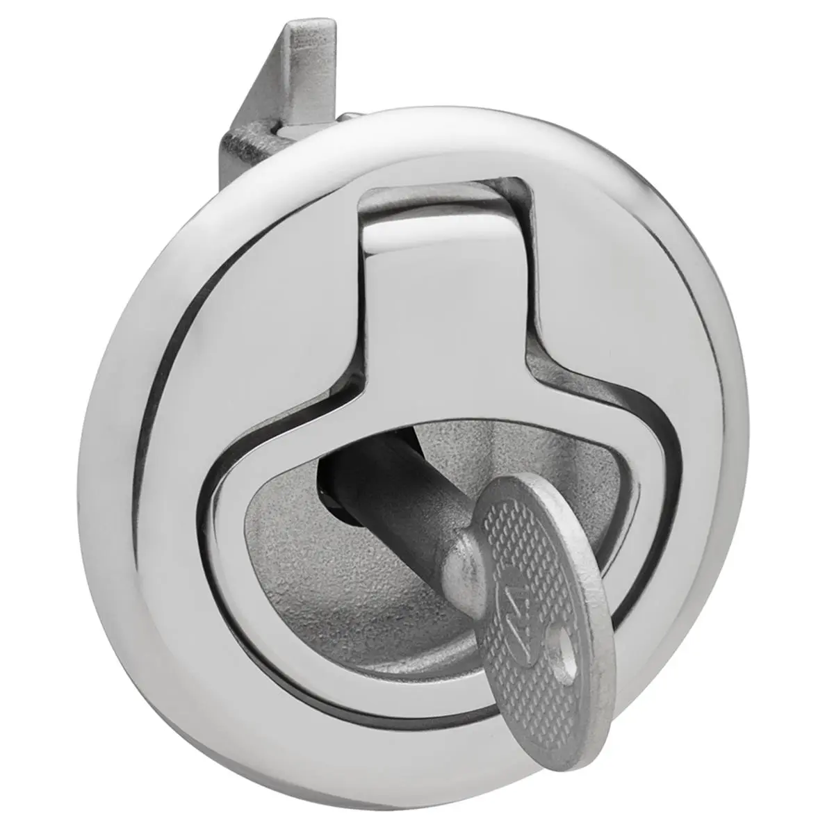 Whitecap 6136C Slam Latch Door Lock - Stainless Steel Lock Ring Pull Door Hardware, 0.4 lbs, Reliable Superior Performance