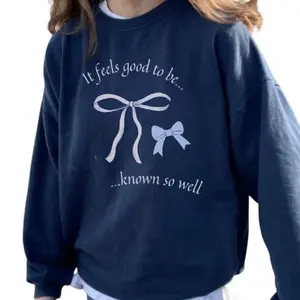 True Blue Crewneck Sweatshirt Stylish For Fashionable Crews