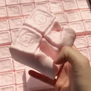 Squishy Strawberry Cube Squeeze Toys Slow Rebound Soft Stress Relief Sensory Fidget Toys Anti Anxiety Squeeze Toys for Adults