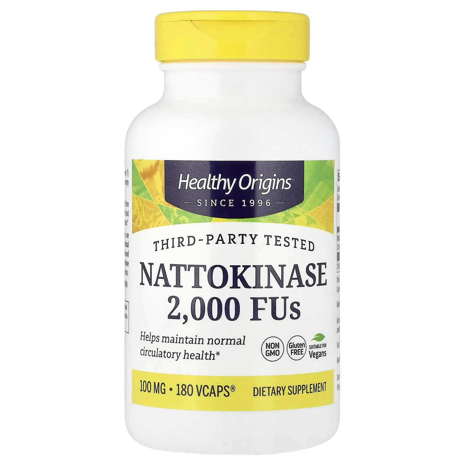 Healthy Origins Nattokinase, 100 mg (2,000 FUs), 180 Vcaps®