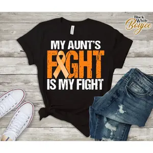 Men's leukemia awareness and family solidarity Graphic T-Shirt - Short Sleeve Crew Neck Regular Fit Casual Wear | Soft & Breathable Fabric, Durable Print, Everyday Comfort, Machine Washable, casual and supportive flat lay with clothing items, suggesting