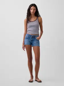 Gap Women's 3" Low Rise Lace-Up Denim Shorts