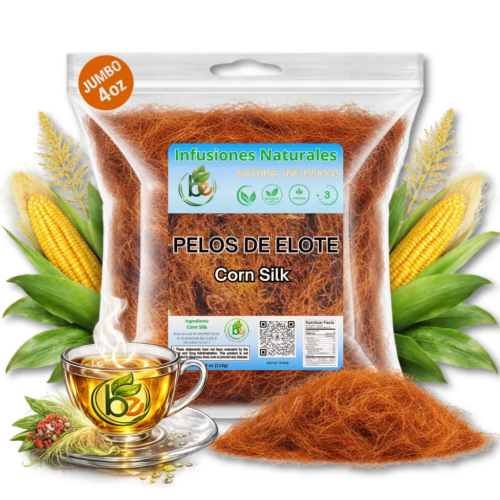 VIRAL Barbas de Elote 4 oz Pelos De Elote Herbal Tea (Cornsilk Tea) - 100% All Natural Fresh Tea
