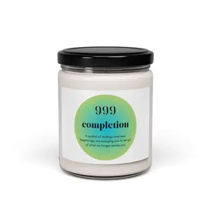 999 Angel Number Candle - Completion & Spiritual Renewal | Manifestation & Ritual Use
