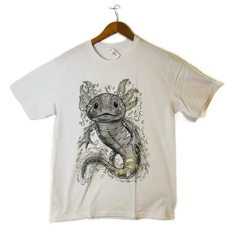 Ajolote unisex T-shirts Casual Cotton Black