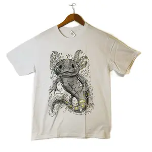 Ajolote unisex T-shirts Casual Cotton Black