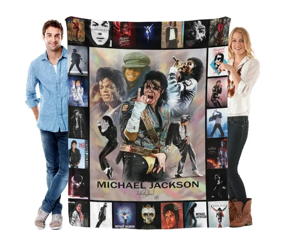 MJ's Eternal Plush Velvet Blanket｜Perfect Birthday, Anniversary & Christmas Gift for Music Lovers and Michael's Fans