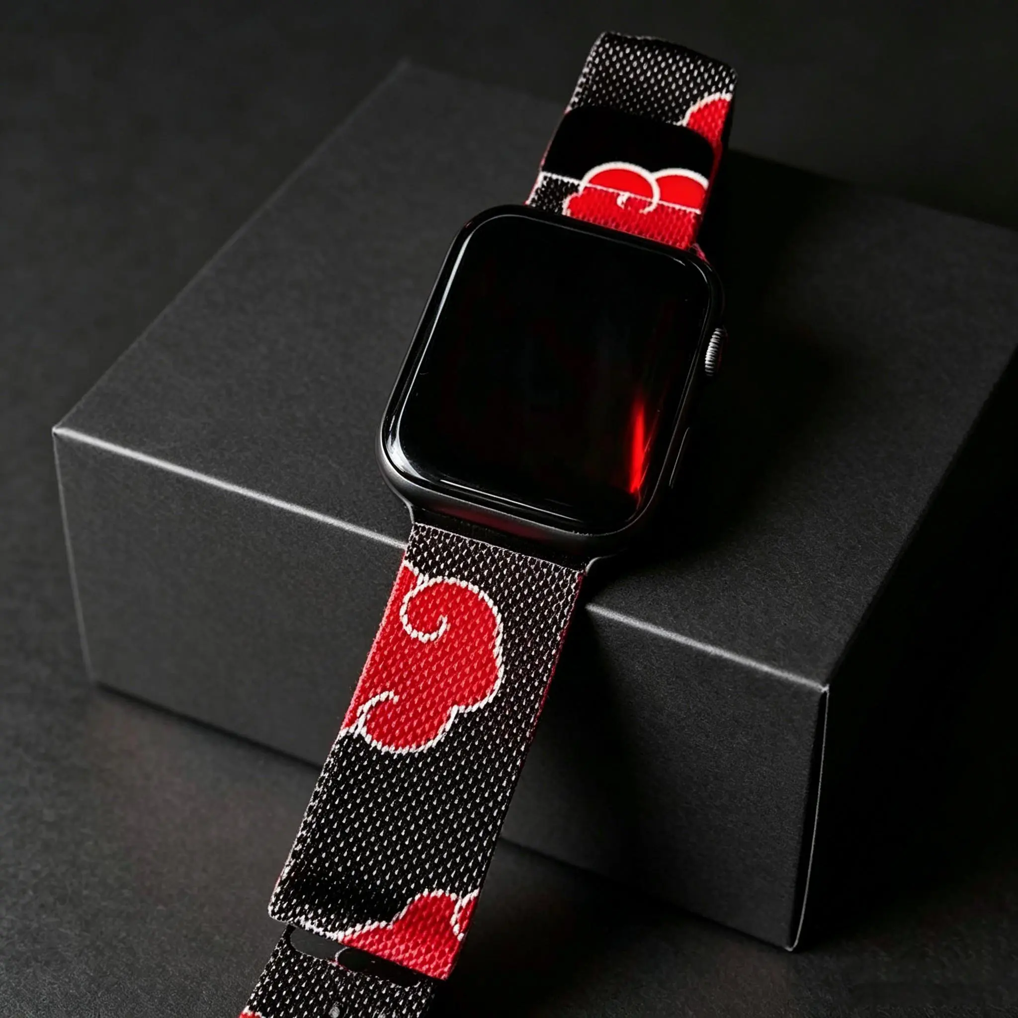 Naruto Anime Print  Loop Strap Retro Naruto Cartoon Woven Adjustable Watch Series Men Women Anime Fans Streetwear Accessories