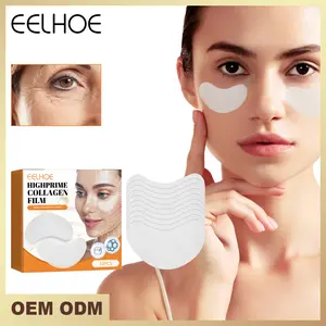 EEUHOE HIGHPRIME Collagen Facial Film - Gentle, Soothing, Hydrating, Pore Control, Smooth Water-Soluble Daily Skin Face Mask, 10 Sheets