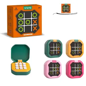 [Al Tic Tac Toe] 9-Grid Tic Tac Toe Game for Kids, Educational Board Game with Colorful Pieces, Ideal for Beginners and Strategy Development