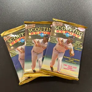Three Packs of Action Packed Scouting Report Minor League Baseball Trading Cards