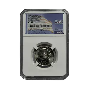 2026-D Revolutionary War Quarter - 250th Anniversary Washington Label - NGC MS68 FDOI