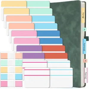 Book Tabs, 480 count Assorted Morandi Colors Tabs for Annotating Books Repositionable Flags Marking Strip, Translucent Index Tab Writable Page Markers for Notebook File Classification