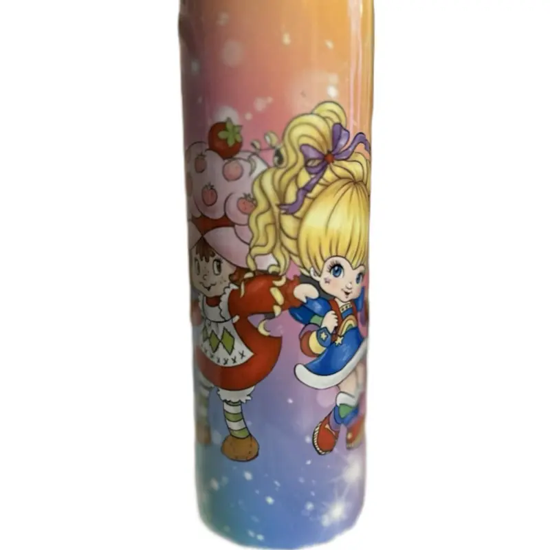 Strawberry Shortcake & Rainbow Brite Character Design Water Bottle for Kids