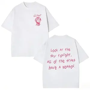 Rapper Lil Peep Tour Concert Graphic T Shirt Men's Women Fashion Hip Hop Short  T-shirts Menswear Top