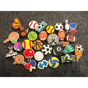 Sports Exercises Balls theme plain exercise athletic Work out shoe charms
