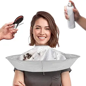 DIY Hair Cutting Cloak Umbrella Capes Apron Coat Salon Barber Stylist Cape Hair Barber Gown Cover Household Haircare