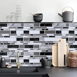 Peel & Stick Kitchen Backsplash Wallpaper – Waterproof Tile Contact Paper for Kitchen, Bathroom & Cabinets (11.8" x 78.7")