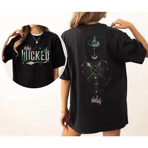 Wicked Musical Defy Gravity Broomstick Magic Wand Shirt, For Good Wicked Inspired Shirt, Aesthetic Changed For Good Shirt, Wizard Of Oz Tee