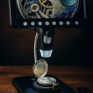 PrecisionView Pro: Digital Microscope for Watchmakers and fine Repairs  Horology Watch Pros 7” Screen