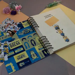 Minions Friends 2026 Agenda - Fun Minions Design with Spiral Binding for Daily Planning and Organization
