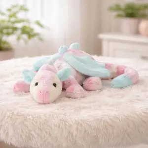 Jellycat Lazulia Dragon Plush – Soft Pastel Stuffed Toy, Fantasy Collectible, 50cm With Tags