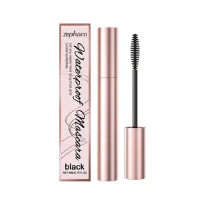 zephoco Black Curl Mascara, Waterproof Slim Curl Curl Non-Smudding Natural Long Lasting Mascara