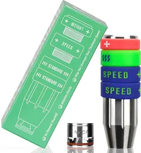 Craftsman Golf Swing Speed Trainer, Adjustable Training Aid with 3 Weights, Improve Golf Swing Power and Distance, Fits All Major Clubs