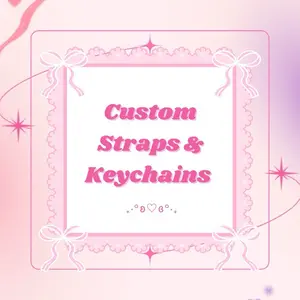 Handmade/Pre-made Custom Straps & Keychains - Customizable Design for Keychains