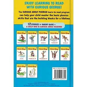 USED Book - Curious George Curious About Phonics by Margaret and H.A. Rey's (Hardcover) - english
