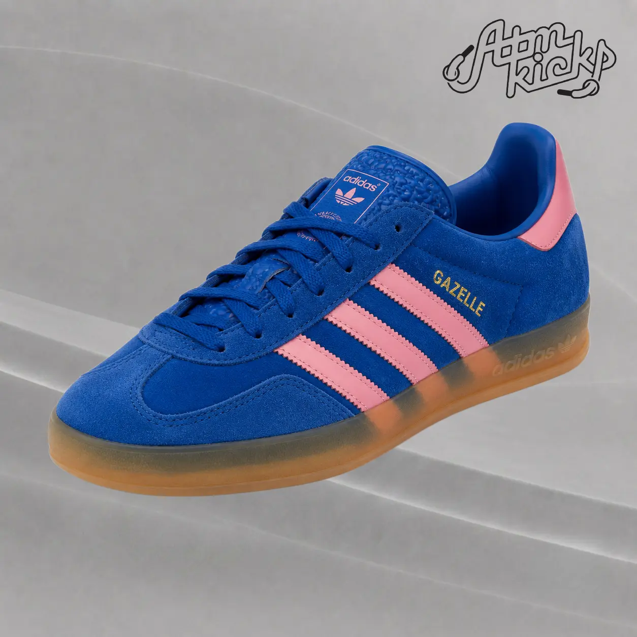 adidas Gazelle Indoor Blue Semi Pink Spark (Women's) Women's Authentic Shoes Footwear Sneaker Trainer Comfortable Walking Fashion Trending Gift