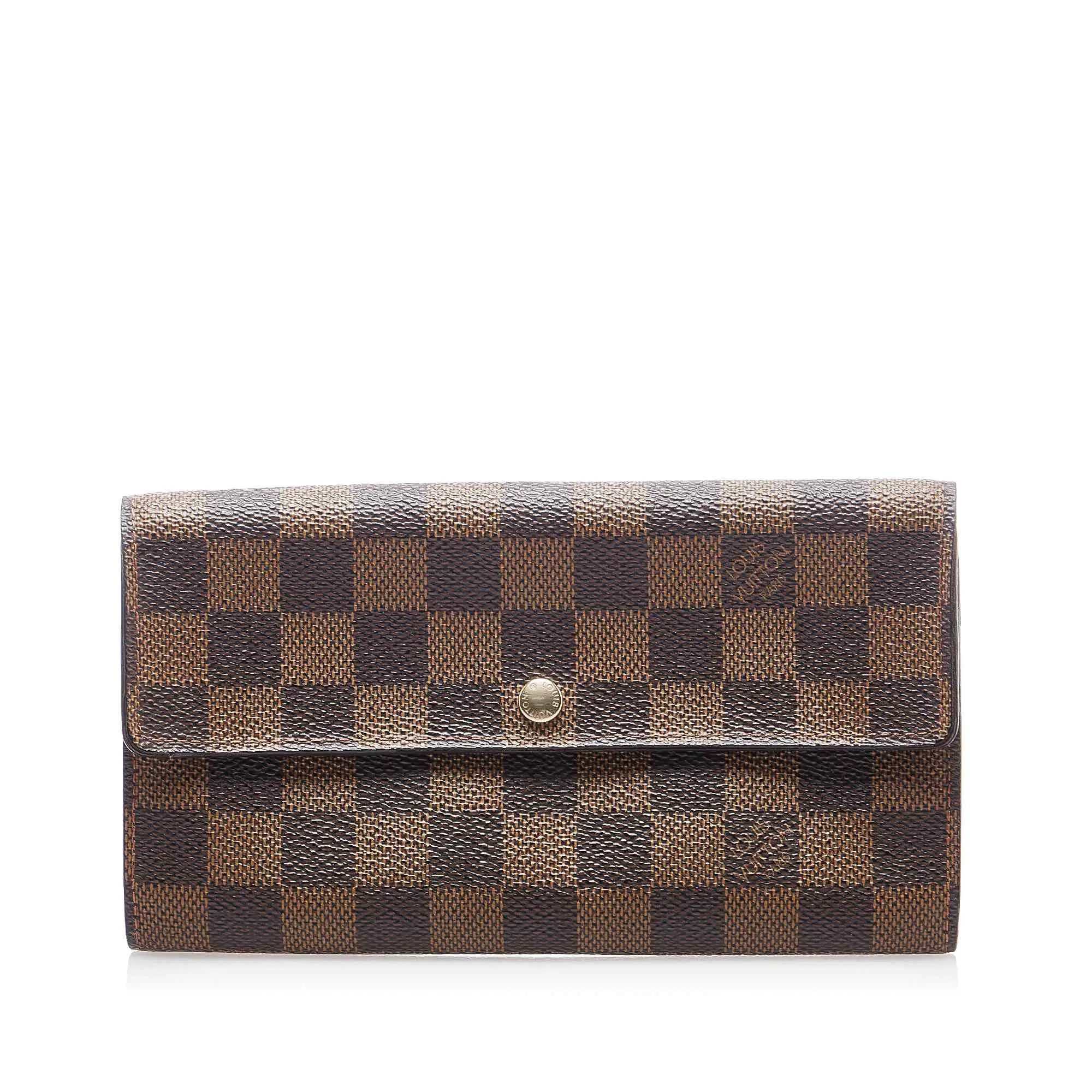 Pre-owned Louis Vuitton Damier Canvas small leather goods Ebene Sarah