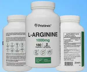 1000mg L-Arginine Capsule Supplements Nitric Oxide Booster for Men and Women Pre Workout Amino Acid for Muscle Pump Cardio Heart Health and Energy Support Premium Daily Dietary Vitamins 90 Day Supply