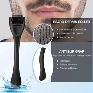 Derma Roller  Men's Facial Massage Roller Stimulates Hair Follicles Beard Promoting Growth Sideburns Beard