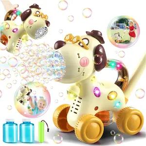 Automatic Bubble Machine for Toddlers: Portable Dog Bubble Maker Blower Toys for 3 4 5 6 Year Old Boy Girl Kids Outdoor Toys for Easter Party Birthday Multifunctional Bubble Making Machine
