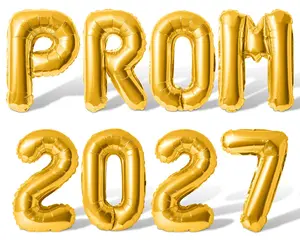 Letter Balloons - PROM 2027 16" Inch Alphabet Letters Foil Mylar Balloon Prom Party Banner