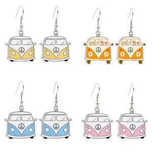 Adorable Vintage Van Earrings