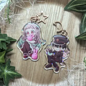 Hanako TBHK Toilet Bound Keychains, Anime Acrylic Charms, Anime Cute Keychain, Anime Lovers Gift, TBHK Acrylic Keychain, Kawaii Keycharm Accessories