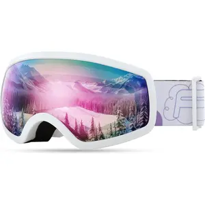 FEISEDY Kids Ski Goggles,Snowboard Goggles for Boys Girl Youth,OTG Anti Fog UV Protection Snow Goggles B0019