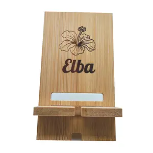 D5n5 Personalized Phone Stand Wood, Customized,Eco-Friendly Bamboo Phone Holder