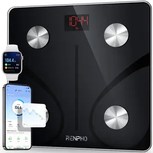 RENPHO Smart Body Scale – Bluetooth Digital Scale with App, BMI & Body Fat Monitor, FSA/HSA Eligible, 400 lbs Capacity