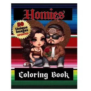 Homies Coloring Book: Teen & Adult Coloring Book Paperback