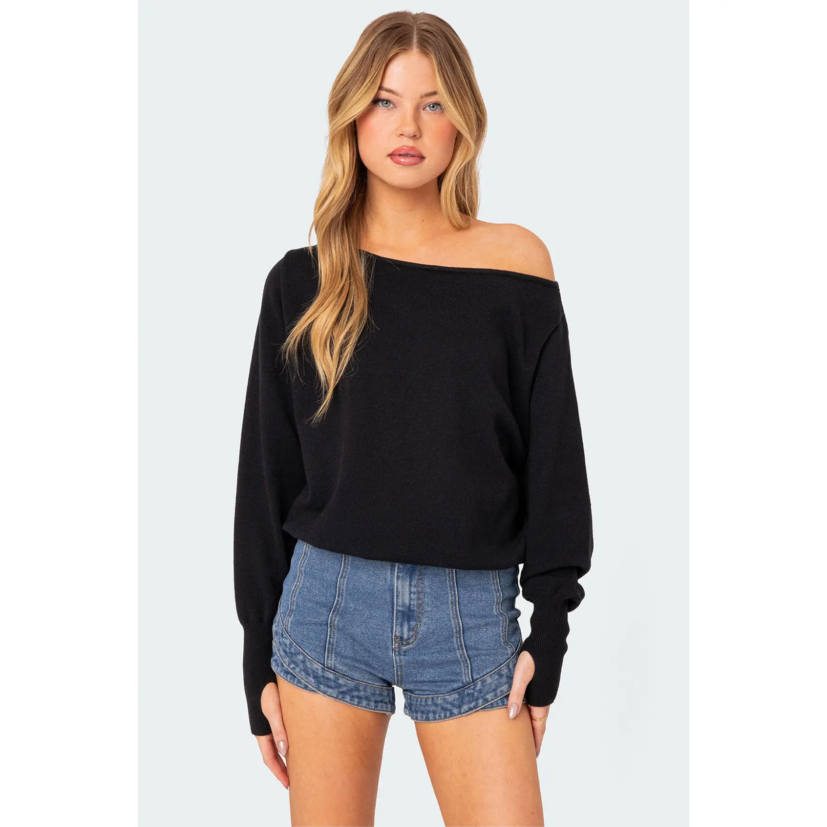 Off Shoulder Oversized Sweater Off Shoulder Oversized Sweater