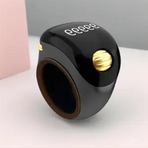 Digital Modern Prayer Counter Ring with Rotating Bead Tray, 999 Memory, Silent High-Definition Display for Dhikr, Zikr and Meditation