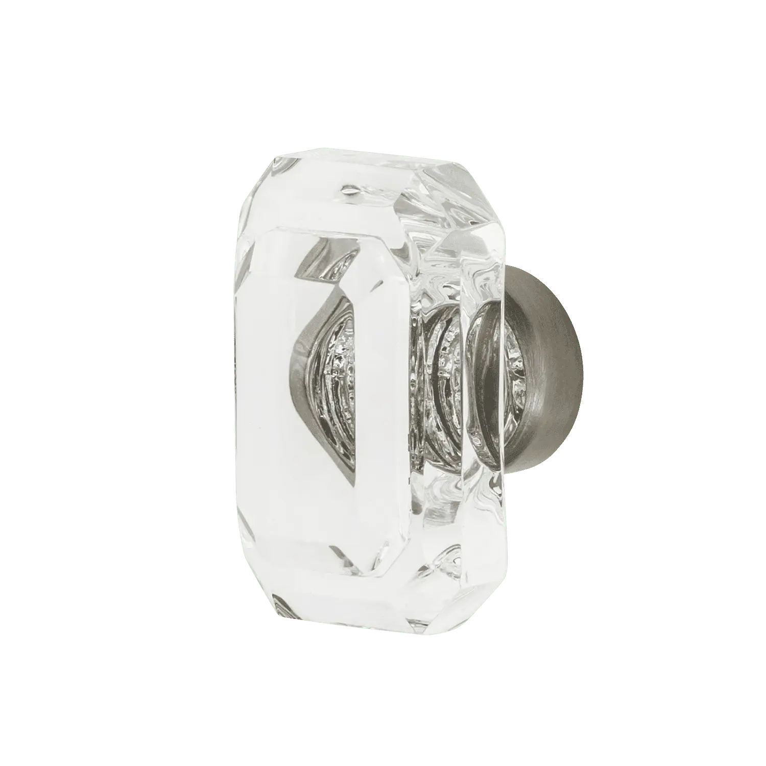Gem Crystal 1 3/4" Cabinet Knob in Satin Nickel