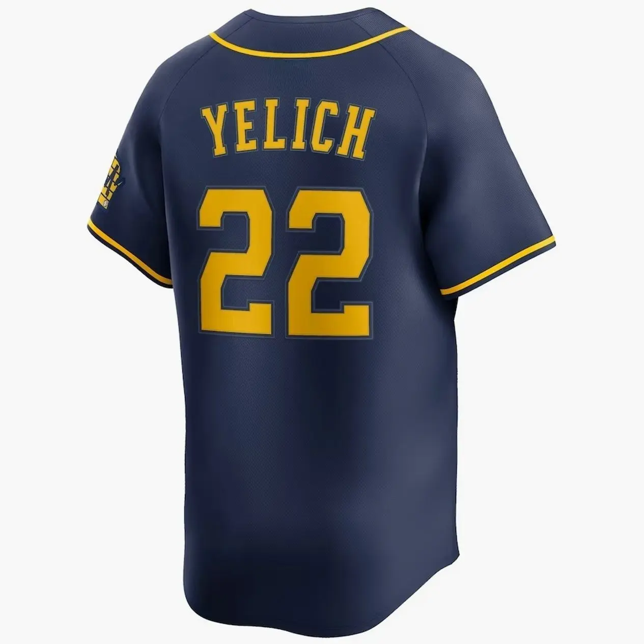 Unisex Baseball Jersey 22 Yelich Milwaukee 2026 Alternate Jersey - Navy