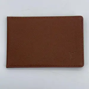 Pre-owned Louis Vuitton Taiga Canvas small leather goods Preloved Men's Brown Taiga Slim ID Holder 87K9YB4 050124 H