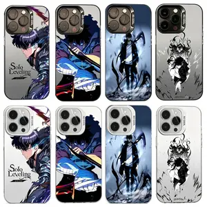 Solo Leveling Cool Anime Phone Case for iPhone 17, 16, 15, 14, 13, 12, 11 Pro Air Plus ProMax and Samsung S26-S20 Ultra Plus FE shock-absorbing phone cases, fashionable gift.