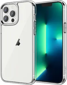 Jetech Case for Iphone 13 Pro Max 6.7-Inch, Non-Yellowing Shockproof Phone Bumper Cover, Anti-Scratch Clear Back (Clear) JETech JETech